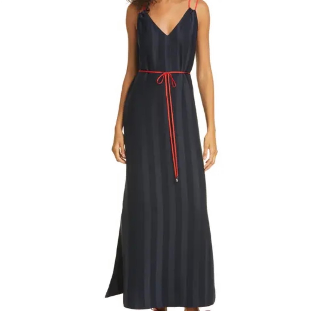Ted Baker Farli tonal stripe maxi dress